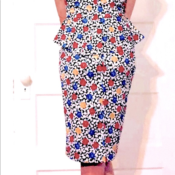 Vintage Midi Floral Isadora New York Dress - Picture 2 of 7